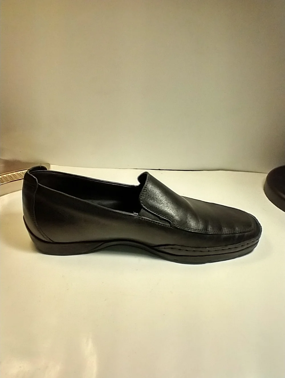 Mephisto Edlef Cool Air Black Leather Casual Loafers Shoes Men's sz 8.